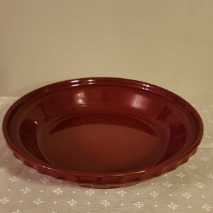 Longaberger Woven Traditions Paprika Pie Plate